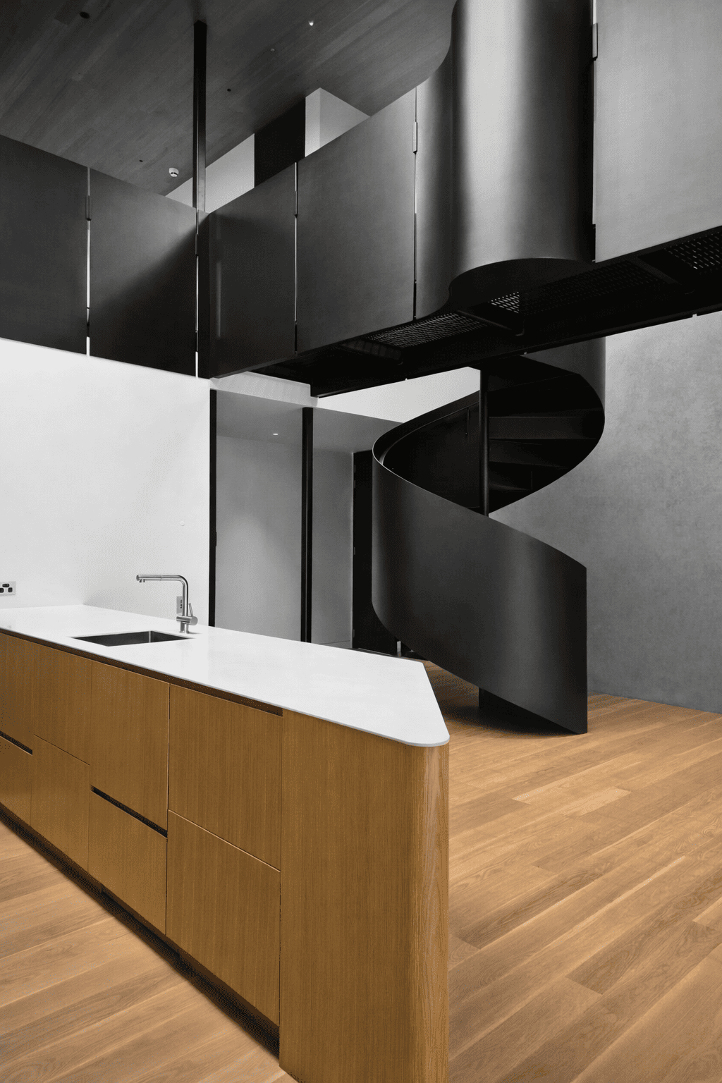 exterior steel stairs - Spiral